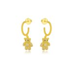 Brinco Argola de Urso Dourado