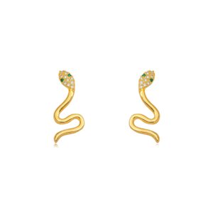 Brinco de Cobra Dourado
