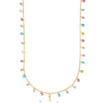COLAR CRISTAIS COLOR DOURADO