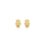 BRINCO MÃO DE FÁTIMA MICRO ZIRCÔNIA DOURADO