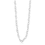 CHOKER CORAÇÕES VAZADOS RÓDIO BRANCO