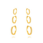 BRINCO TRIO ARGOLA DOURADO