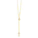 COLAR GRAVATA CRISTAL DOURADO