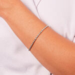 PULSEIRA CORDÃO BAIANO FINO RÓDIO BRANCO