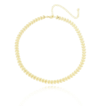 Choker Escama de Peixe Dourado